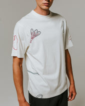 Milton Embroidered Organic Cotton T Shirt