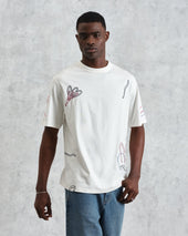 Milton Embroidered Organic Cotton T Shirt