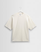 Milton - Ecru Organic Waffle Cotton T-Shirt