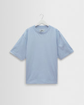 Milton - Light Blue Organic Compact Cotton T-Shirt