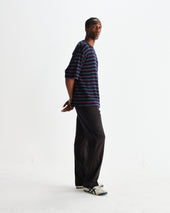 Milton Organic Stripe Waffle Cotton T Shirt