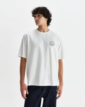 Milton Off White Stacked Text Graphic Organic Cotton T Shirt