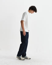 Milton Off White Stacked Text Graphic Organic Cotton T Shirt