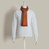 Mini Overcheck Cashmere Scarf In