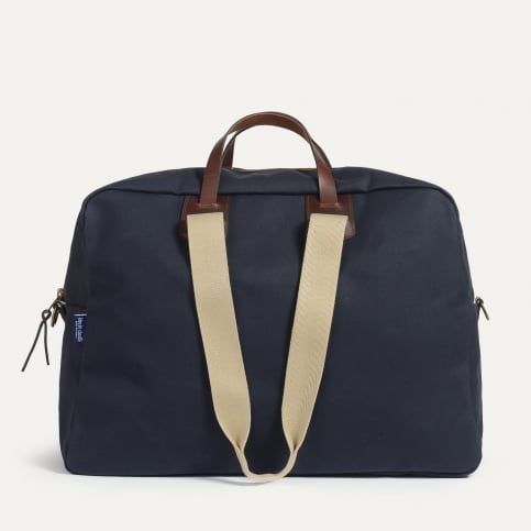 Missak Aviator Travel Bag Tartan Blue