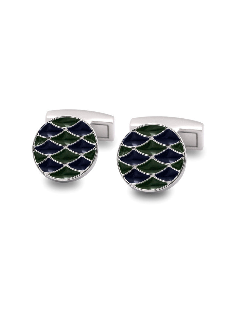 Miyazaki Cufflinks In And Green