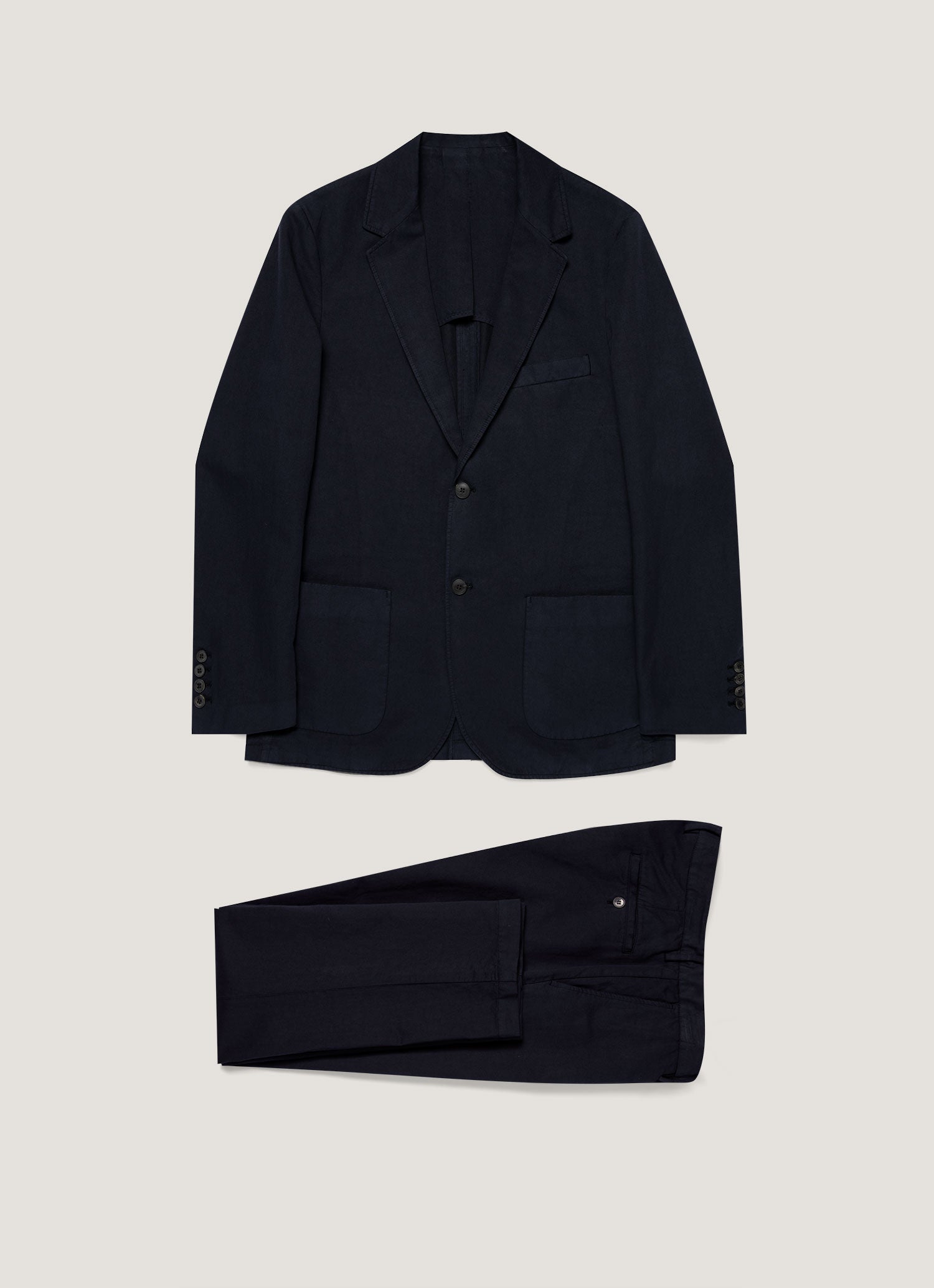 Men S Cotton Linen Two Piece Suit In