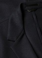Men's Boiled Wool Blazer in Navy