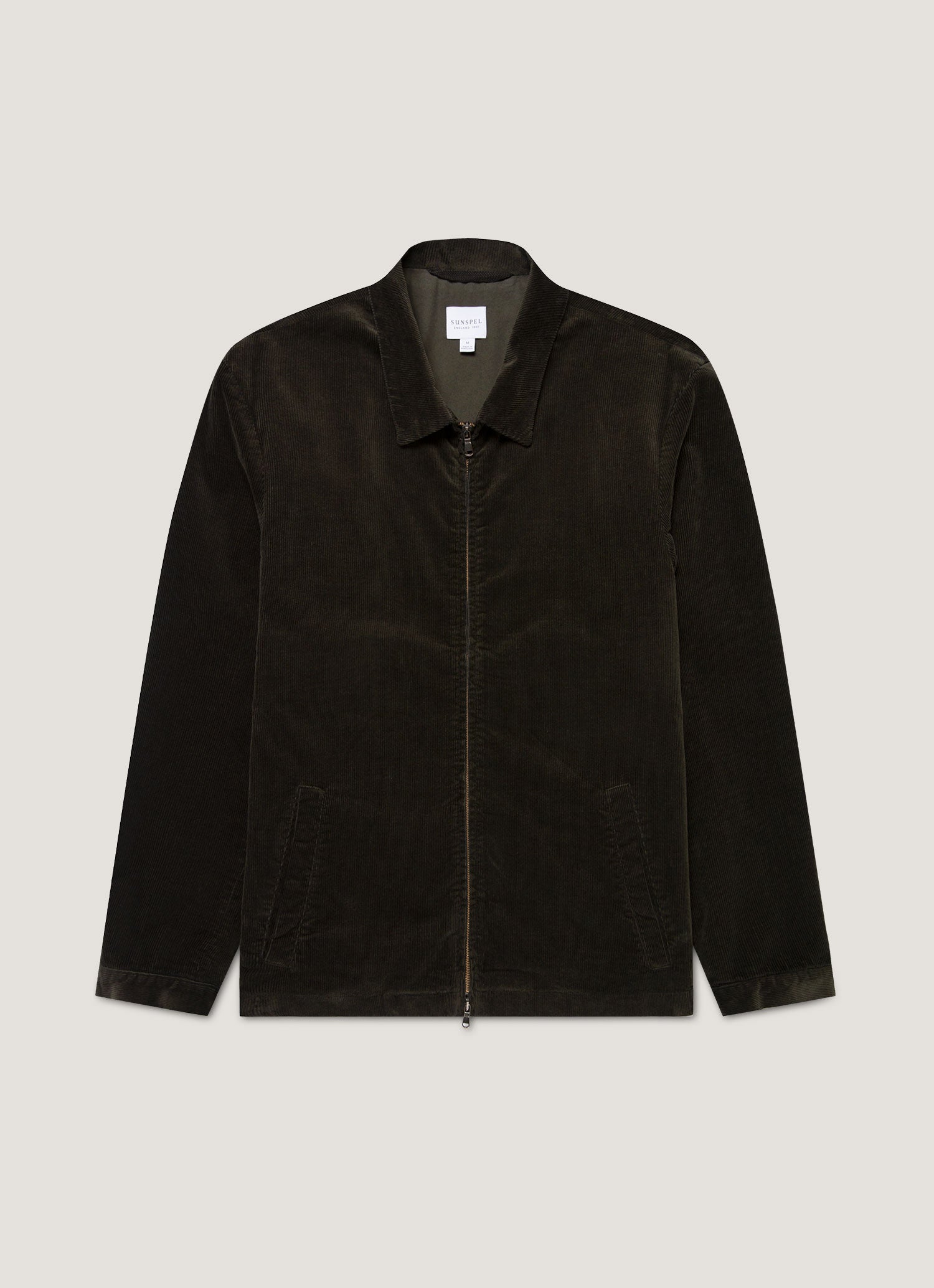 Men S Corduroy Harrington Jacket In Dark Green