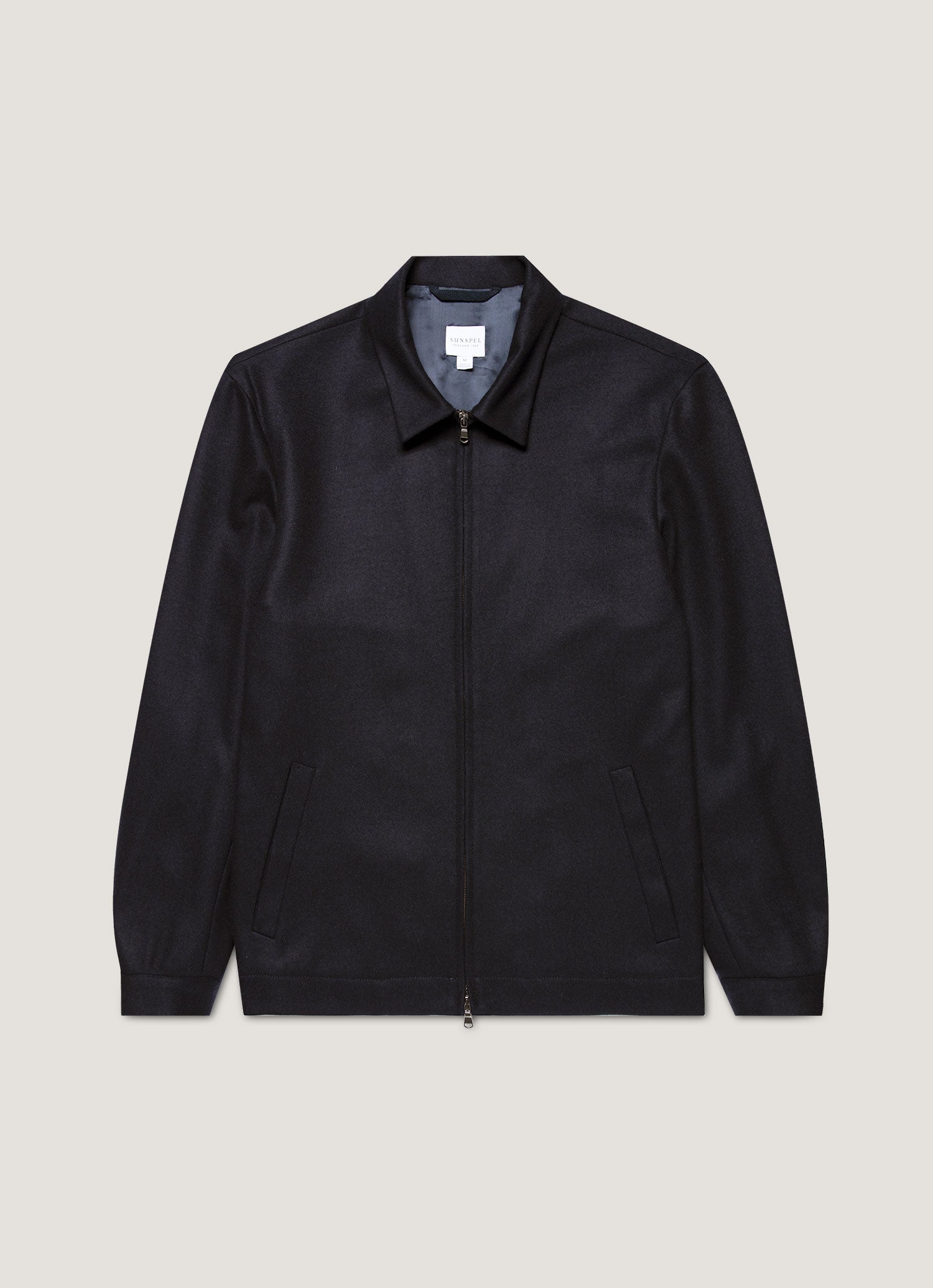 Men S Boiled Wool Harrington Jacket In