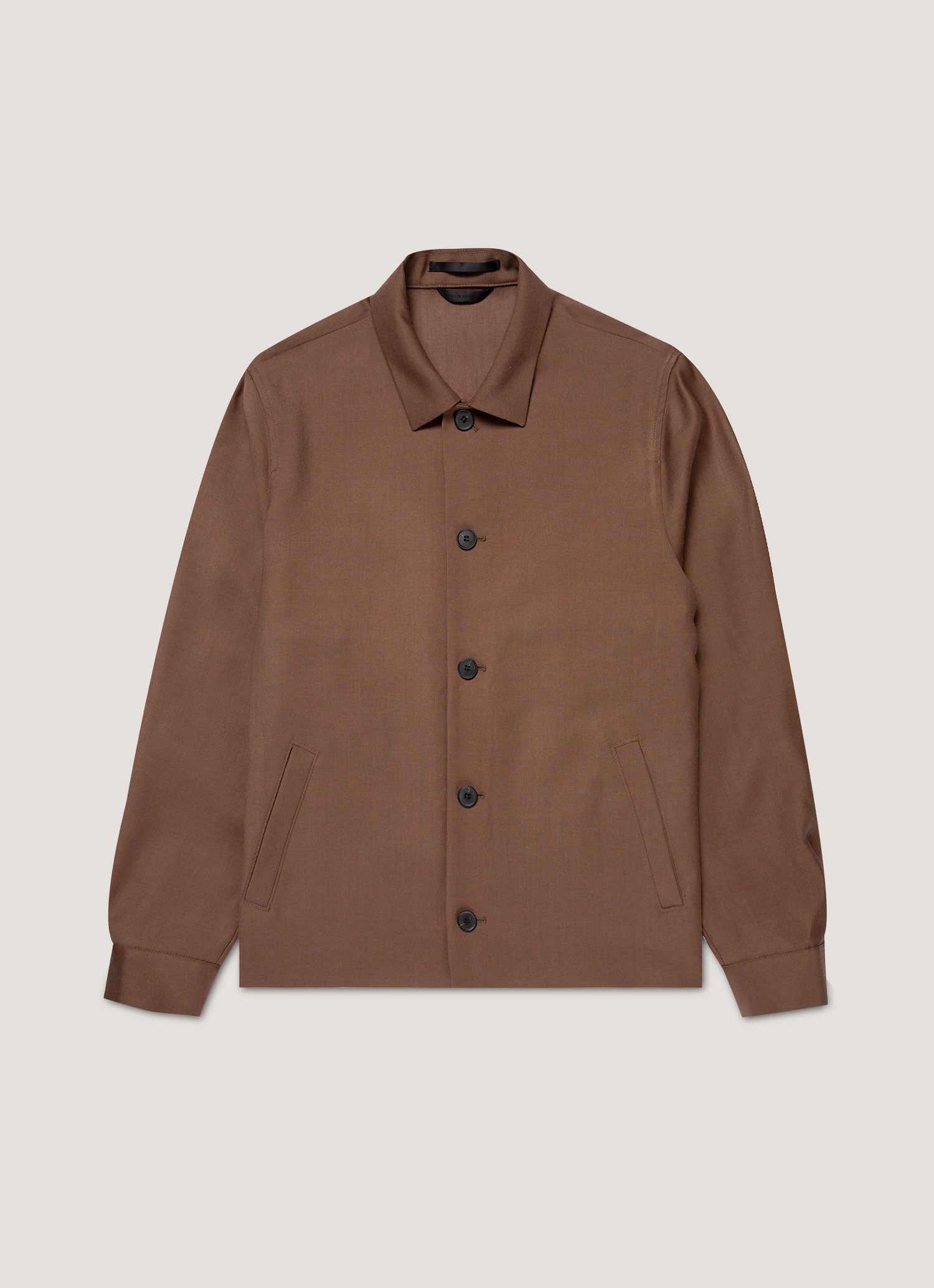Men S Wool Twill Jacket In Light Brown