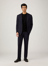 Men's Lambswool Crew Neck Jumper in Black