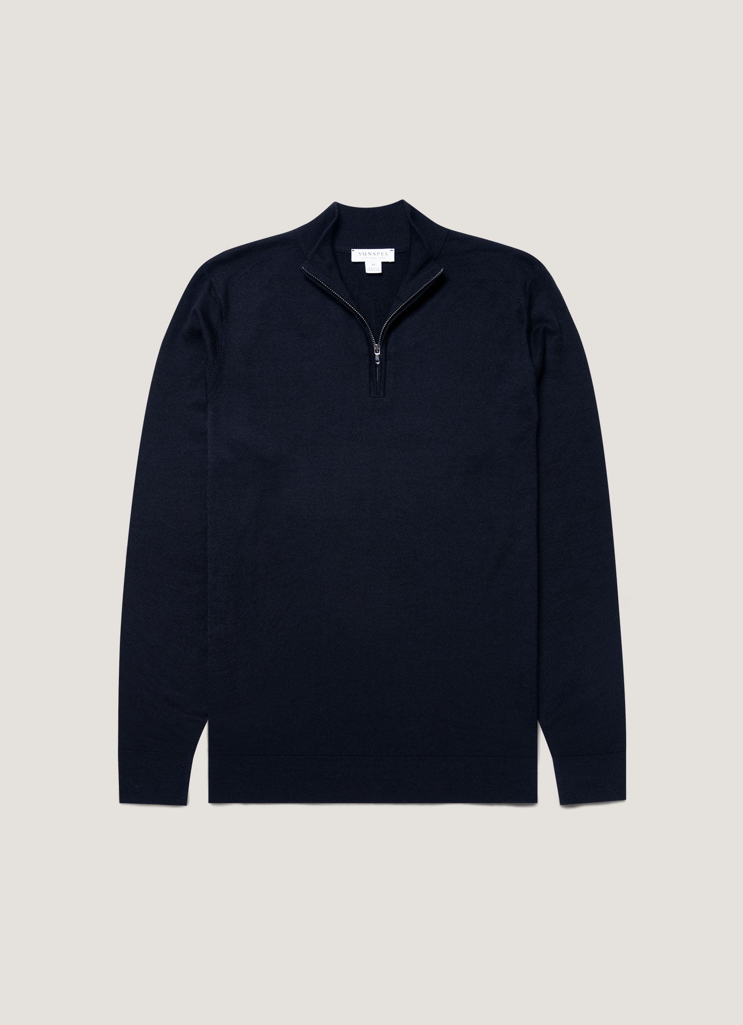Men S Extra Fine Merino Zip Neck In Light