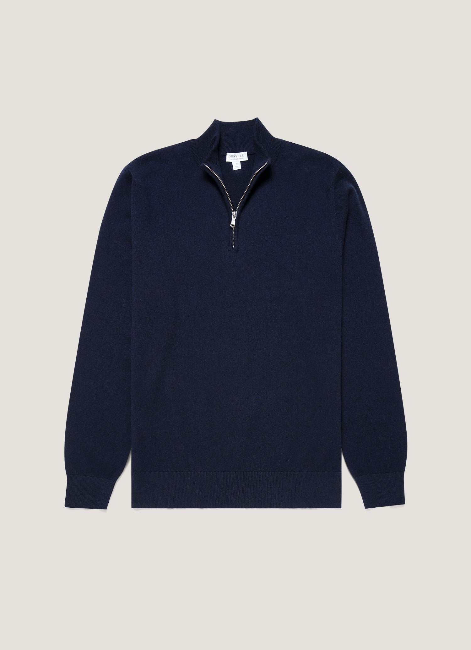 Men S Cashmere Zip Neck Jumper In