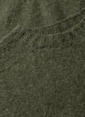 Men's Shetland Crew Neck Jumper in Sea Moss