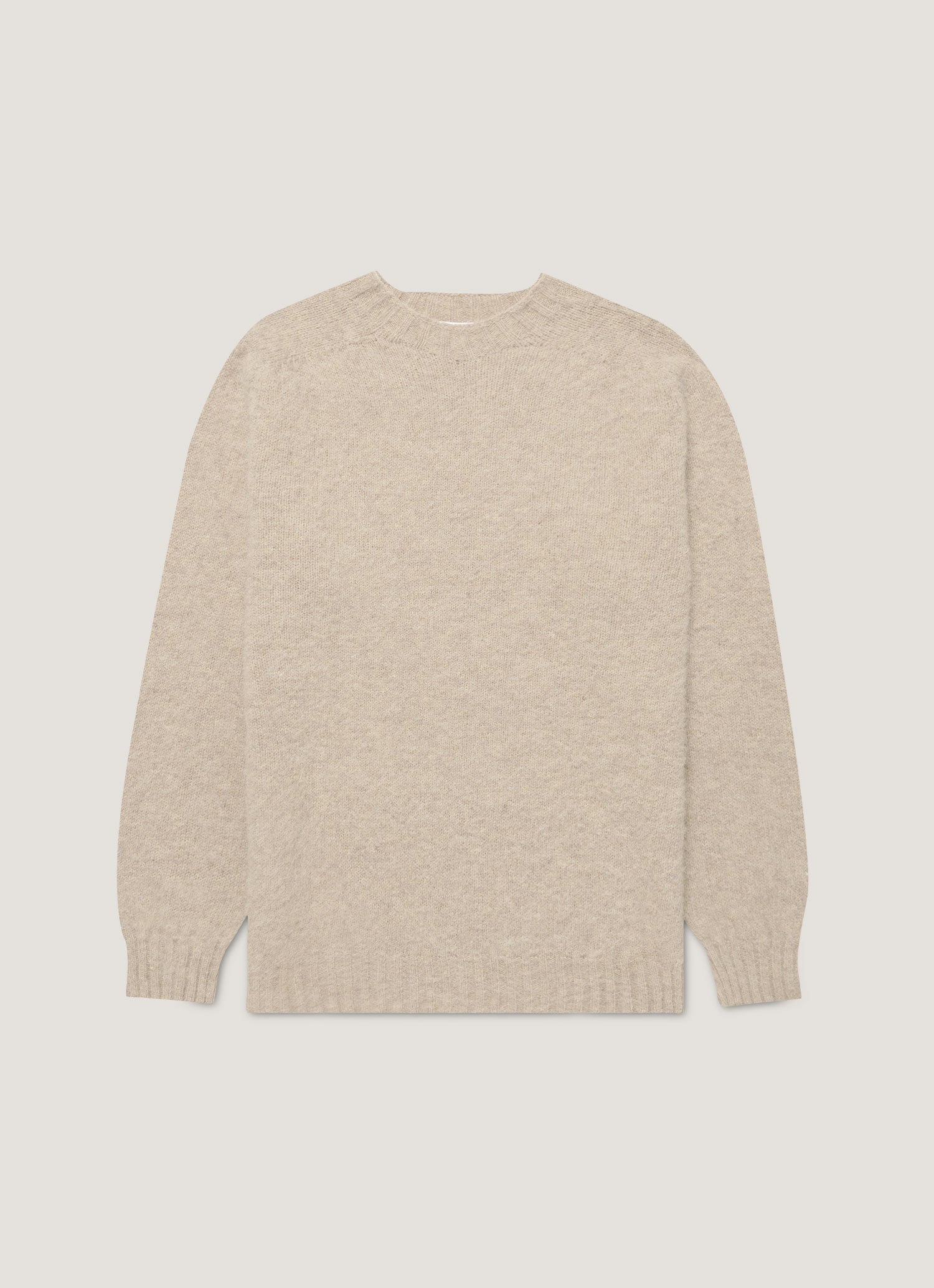 Men S Shetland Crew Neck Jumper In Melange