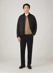 Men's Lambswool Vest in Sandstone