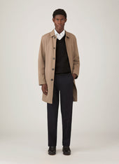 Men's Lambswool Vest in Charcoal Melange