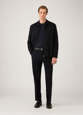 Men's Lightweight Cotton Jumper in Navy