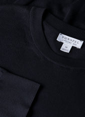 Men's Lightweight Cotton Jumper in Navy