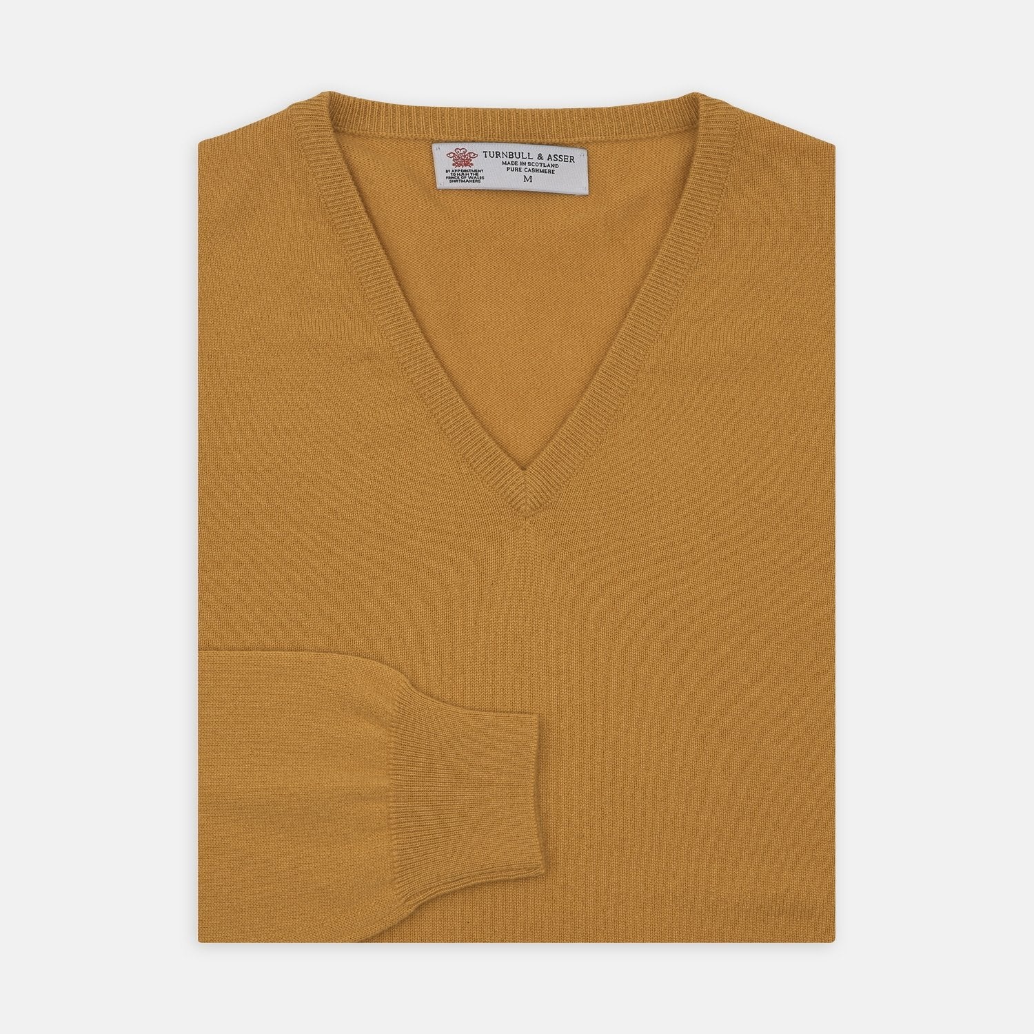 Sunflower Yellow V-Neck Cashmere Jumper