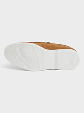 Mocassins En Cuir Nubuck Cognac