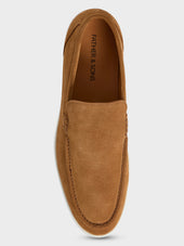 Mocassins En Cuir Nubuck Cognac