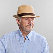 Mocha Soho Trilby Panama