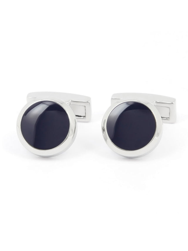 Navy blue cufflinks Montreux II