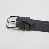 Grey Suede Tubo Tubular Dress Belt