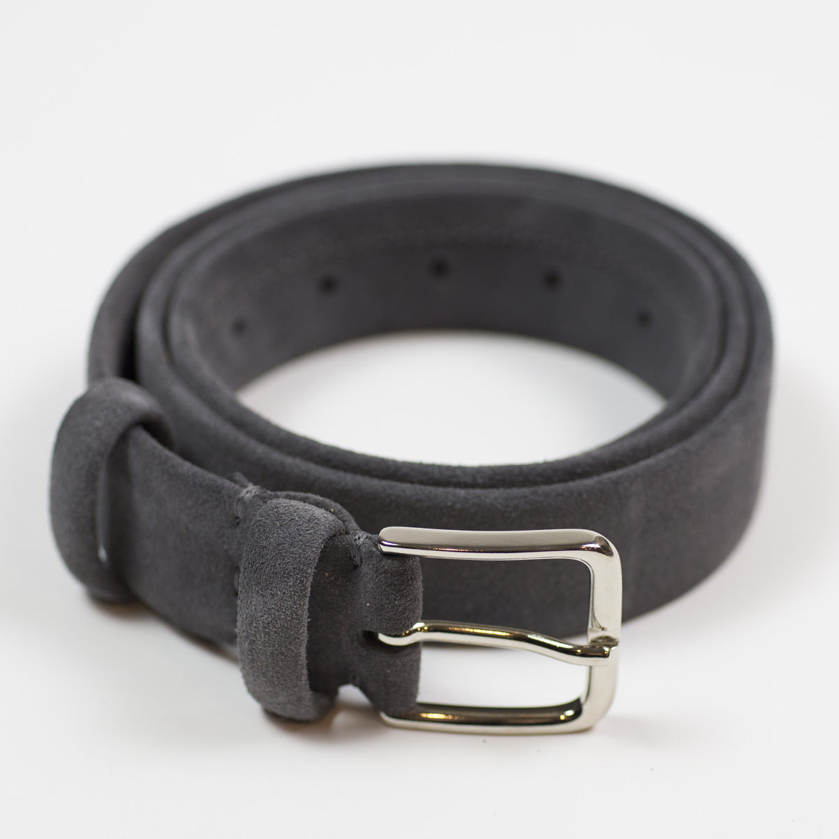 Grey Suede Tubo Tubular Dress Belt
