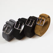 Grey Suede Tubo Tubular Dress Belt