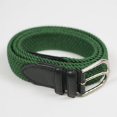 Green Intreccio Elastic Woven Belt