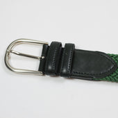 Green Intreccio Elastic Woven Belt