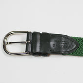 Green Intreccio Elastic Woven Belt