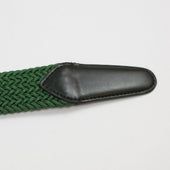 Green Intreccio Elastic Woven Belt