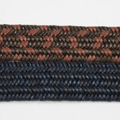 Intreccio Leather Woven Belt