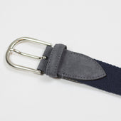 Olona Canvas And Grey Suede Belt