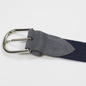 Olona Canvas And Grey Suede Belt