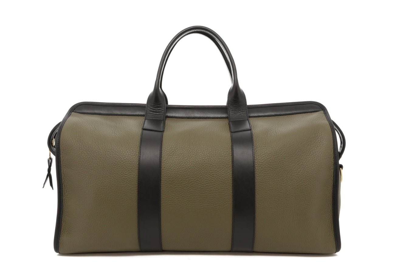 Signature Travel Duffle - Light Military Lagun Taurillion/Black Trim - Forest Green Interior
