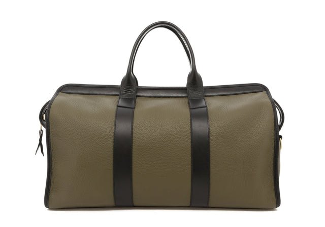 Signature Travel Duffle - Light Military Lagun Taurillion/Black Trim - Forest Green Interior