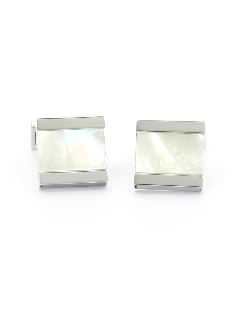 Mother Of Pearl Squared Cufflinks Minkebe