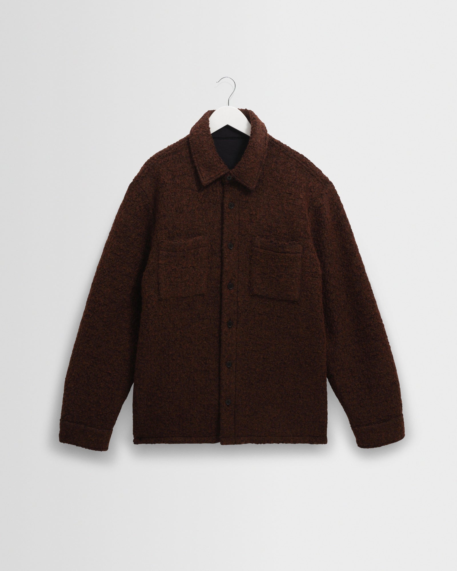 Mount Reversible Boucle Wool Overshirt