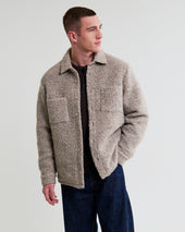 Mount Natural Reversible Boucle Wool Overshirt