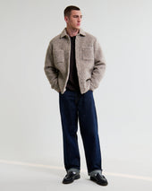 Mount Natural Reversible Boucle Wool Overshirt