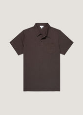 Men's Riviera Polo Shirt in Dark Chocolate