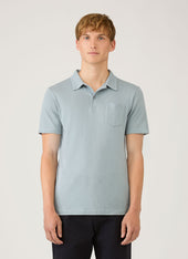 Men's Riviera Polo Shirt in Stone Blue