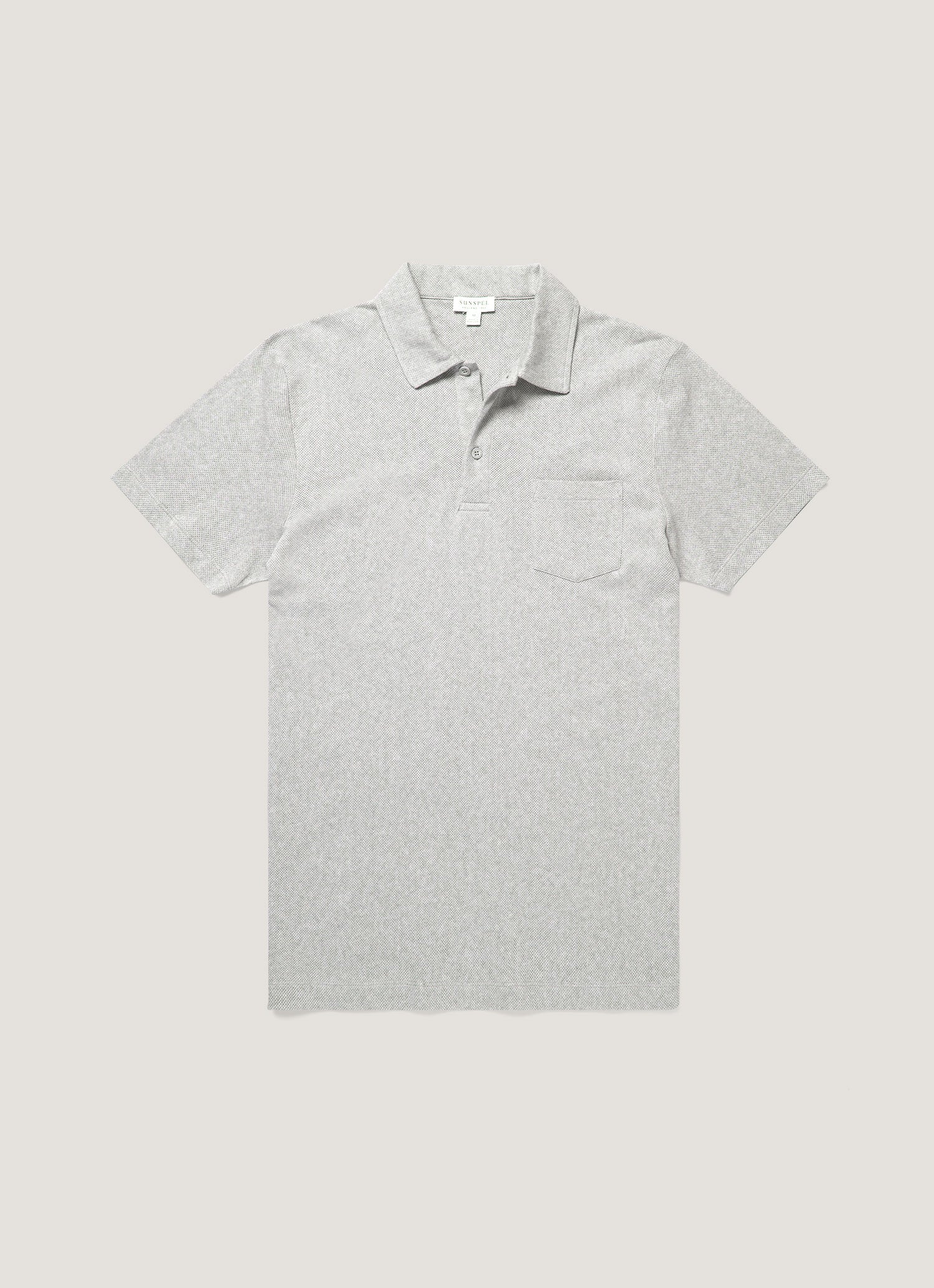 Men S Riviera Polo Shirt In Grey Melange