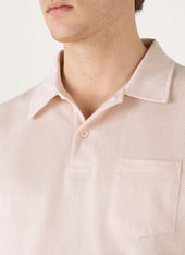 Men's Riviera Polo Shirt in Pastel Pink