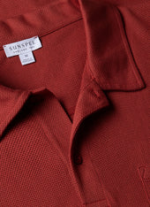 Men's Riviera Polo Shirt in Garnet Red